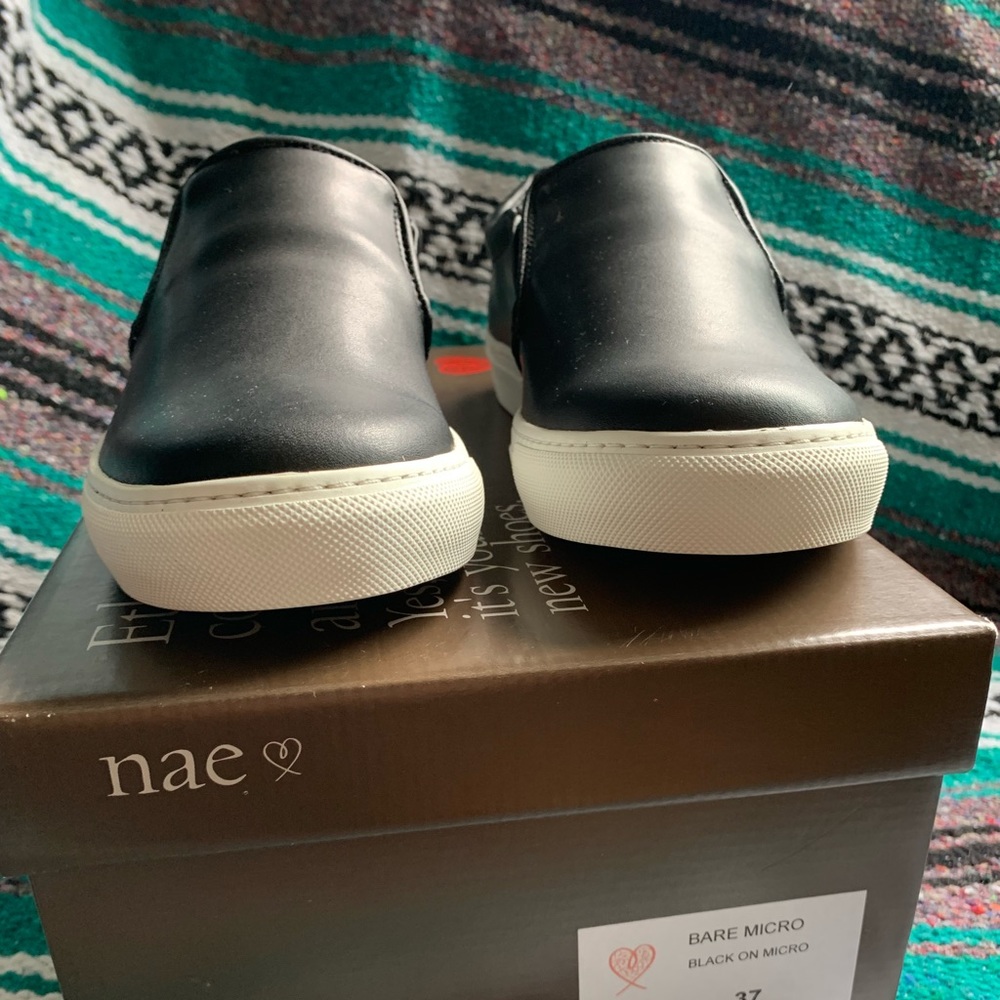 NAE vegan slip on shoes size 7/37 made in Portugal